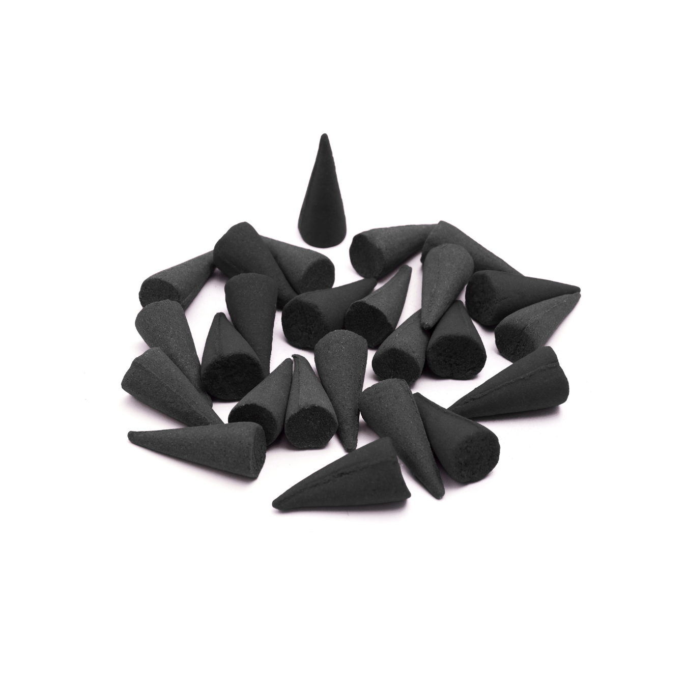 1 inch Unscented Incense Cones - Charcoal